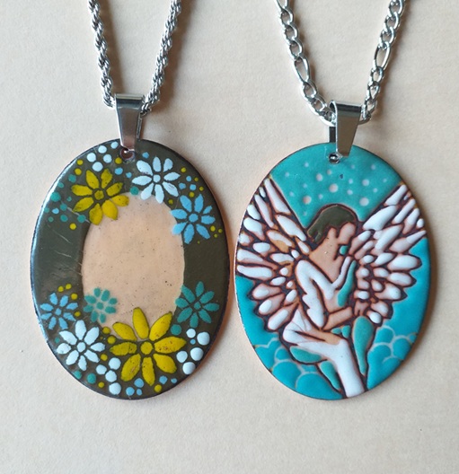 Virágdíszes, Őrangyalkám - medálok